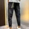 جينز الخريف جينز ماركة أزياء فاخرة خفيفة خفيفة طفيفة سروال هارين السراويل التطريز جميع أقدام صغيرة السراويل الطويلة 13