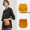 Вечерние сумки, однотонная сумка через плечо из искусственной кожи для женщин, 2022, брендовая сумка через плечо в форме седла, маленькая дизайнерская сумка в стиле ретро, Female2132