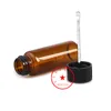 Nuevo estilo Vidrio colorido Fumar Tabaco Especias Miller Dabber Cuchara Pastilla Almacenamiento Botella Stash Seal Estuche Portátil Snuff Snorter Sniffer Snuffer Holder