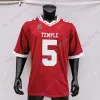 Temple Owls 축구 저지 NCAA 대학 Zack Mesday Ryquell Armstead Ventell Bryant Michael Dogbe Matakevich Anderson Wilkerson Reddick