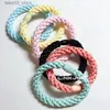 Headwear Hair Accessories 12PCS Korean Women Strong Hair Scrunchies Quanlity Girls Elastic Hair Rubber Bands Children Hair Holder/Gum/Tie/Accessories Q231204