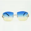 Brand new metal claw diamond sunglasses 4189706 with 60 mm large sun lenses for men and women