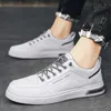 Dress Shoes Men's Casual Leather Flat Bottomed Anti Slip Oxford Youth Trend Breathable Board Daily Sports Sneakers 231204