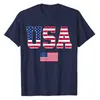 Herren T-Shirts USA T-Shirt Damen Herren Patriotische US-Flagge 4. Juli Bekleidung American Proud Graphic Tee Top Unabhängigkeitstag Kleidung Neuheit