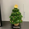 Dekoracje świąteczne ręcznie robione ozdoby drzewne prezent na dzianinowe rękodzieło Dekorowanie domu mini Xmas Adornos Arbol de Navidad 2023
