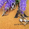 60 pièces breloques flèche argent Antique belle 3D filigrane arc et flèche pendentif à breloque 35x25mm205S