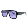 Vit designer solglasögon för kvinnor herr sommarstil anti-ultraviolet retro platta full ram skugga mode glasögon med ruta 56-16-140mm gafas para el sol de mujer