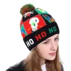 Noel Süslemeleri Led Örme Şapka Aydınlatma Noel Beanie Cap Unisex Kış Süvarisi 231202 Yıl için Renkli LED'ler