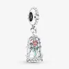 100% 925 Sterling Silver Enchanted Rose Dangle Charm Fit Original European Charms Bracelet Mode Femmes Mariage Fiançailles Jewelr293i
