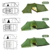 Tents and Shelters Opalus 2 3 4 Tent Person Hiking Season Ultralight Family Travel 20D Waterproof Camping 231202