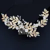 Headwear Hair Accessories Bridal Wedding Hair Accessories Crystal Flower Peal Hair Comb Clips Jewelry for Women Party Bride Headpiece Bridesmaid Gift 231204