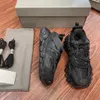 Z Balenciaha Track LED 3.0 Buty Casual Designer koszyki Balencaga Sneakers Black White zielony przezroczysty azot kryształowy podeszwa zewnętrzna 17FW męskie trenerzy kobiet