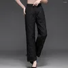 Pantaloni da donna Pantaloni imbottiti in cotone rombico da donna Pantaloni lunghi trapuntati a gamba larga dritta autunno inverno con elastico in vita