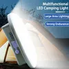 Zaklampen Zaklampen 15600mAh Verbeterde oplaadbare LED Camping Sterk licht met magneet Zoom Draagbare zaklamp Tent Werk Onderhoudsverlichting 231204