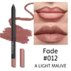 Lip Ołówki Wodoodporne nagie brązowe linijki do ust Matte Red Różowy Contour Lipstick Trwałe nieprzywierające kubek Lips Makeup Cosmetics 231204