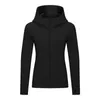 Aktywne koszule LU Logo Joga koszula z dla kobiet jesienna zima ciepła gruba sportowa kurtka z kapturem Slim Fit Classic Thumb Hole Gym Outer Ja