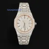 Custom Luxury Stainless Steel VVS Moissanite Iced Out Band Wrist Automatic Watch