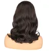 Syntetiska peruker xinran Syntetiskt 18 "Wavy Hair Tail Warping Straight Hairpiece med två plastkam Black Drawstring Ponytail Hair 231204