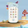 Leksakstelefoner baby telefon leksaksmusik ljud telefon sov leksaker med teether simulering telefon barn spädbarn tidig utbildning leksak barn gåvor 231204