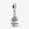 100% 925 srebrne eleganckie eleganckie księżniczki Dangle Charms Fit Oryginalny europejski urok bransoletki moda Women Wedding Engagement Jewe245z