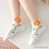 Chaussettes pour enfants 5 paires/lot été enfants chaussettes en coton garçon fille mode maille dessin animé pour 2023 printemps nouveau 1-12 ans enfants adolescent étudiant bébé chaussette R231204