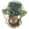 Bandanas 2 Pcs Mosquito Net Caps Headwear Protector Foldable Camping Hiking Insect Gnat Head Cover Fishing Supplies Anti-mosquito Scarve