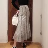 Etekler taze zarif tatlı balık kuyruğu işlemeli dantel tasarım bodycon etek 2023 Sonbahar Kış Japonya tarzı trompet jupe kadın