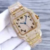 Diamond Watch Mens Automatiska mekaniska klockor MM Sapphire Business Women Wristwatch High End rostfritt stål Bälte Montre de Luxe