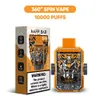 Happ Vape 10000 Puffs Fingertip Spinner Waporyzator jednorazowy 14 ml e-liquid ecigarete 2% 5% wytrzymałość z światłem LED