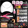 Nagelmanicureset Cosa Acrylkunstkit Fl met UV-ledlamp Decoratievloeistof Alles voor gereedschap 230211 Drop Delivery Gezondheid Schoonheidssalon Dhy2U