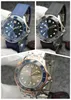 Classic Men's Watch Silny okrągły pasek 41 mm z składaną klamrą, szafirową szklaną świetlistą mechaniczną zegarek Montre de lukse homme zegarek dhgate