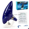 Party Favor 12 trous Ocarina Céramique Alto C avec présentoir de livre de chansons Wly935 Drop Livraison Maison Jardin Fournitures de fête Événement Dhoak