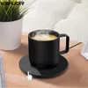 Andra köksverktyg kaffekoppvärmare mugg varmare USB -värmeplattor ELektisk mjölk Tea Water Thermostatic Coasters för hemmakontorets skrivbord DC 5V 231204