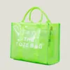 Handtas in fluorescerende kleur met transparante PVC-tas Enkele schoudertassen Cross-body tas met grote capaciteit199u