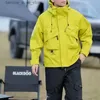 Parkas pour hommes Bomber veste hommes à manches longues surdimensionné imperméable de luxe manteau à capuche militaire tactique veste décontractée en plein air moto veste Q231205