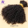 Hair Bulks Double Drawn Brazilian Curly Bulk Human for Braiding Full Thick Ends Tight No Weft Bundles Extensions 231205