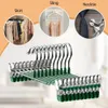 Hangers Racks 10Pcs Metal Trouser Hanger with Adjustable Clip Clothes Hanger Non Slip Pant Hangers Heavy Duty Saving Space Stainless Steels 231205