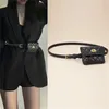 Kette Fanny Pack Frauen Leder Taille Tasche Luxus Marke Brust Pack Mini Weibliche Verstellbare Gürtel Taschen Mode Damen Schulter Umhängetasche