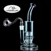 Mobius Glass Bongs Tubulação de água Hookahs Fab Egg Heady Dab Rigs bong Beaker Base Oil Rig Shisha com tigela de 18mm