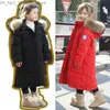 Daunenmantel 2023 Kinder Mädchen Winter Daunenjacke Echter Waschbärpelz Wasserdichte Jacke für Mädchen 2-14 Jahre Oberbekleidung Mantel Kinder Parka Outfit Q231205