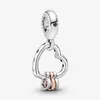 Ny ankomst 925 Sterling Silver Heart Full Of Hearts Dangle Charm Fit Original European Charm Armband Smycken Tillbehör303q