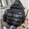 Para baixo casaco grande tamanho meninos jaqueta 2023 nova cor sólida brilhante à prova de vento com capuz snowsuit para 5-12y crianças engrossar manter quente outerwear roupas q231205