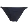 Mutande da uomo rigonfiamento slip slip morbidi e traspiranti sexy costume da bagno solido U-pouch perizoma confortevole mutandine di cotone biancheria intima maschile