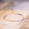 Zooying kleine fluoriet edelsteen armband 14k goud gevulde fijne sieraden