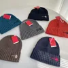 Unisex stickad hatt designer norra beanie cap män höst vinter möss