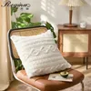 Kudde Case Regina Geometric Stripe Cozy Cushion Cover 45*45cm Plush Microfiber Winter Warm Throw Caso Case Dekorativ sängkuddtäckning 231205