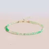 Zooying Tiny Florite Gemstone Bracciale in oro 14K pieni di gioielli