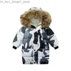 Down Coat Kids Thicken Warm Down Coat Boys Winter Real Fur Hooded Long Parkas Girls Cotton Down Jackets Outerwears Teen Children Clothing Q231205