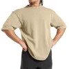 T-shirts pour hommes Mode Printemps et été Pack décontracté pour hommes Mens Plain Frottez un peu de saleté dessus Chemise Big Tall