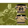 Niestandardowy Kevin Kerr 20 Flint Generals Hockey Jersey New Top Sched S-M-L-XL-XXL-3XL-4XL-5XL-6XL